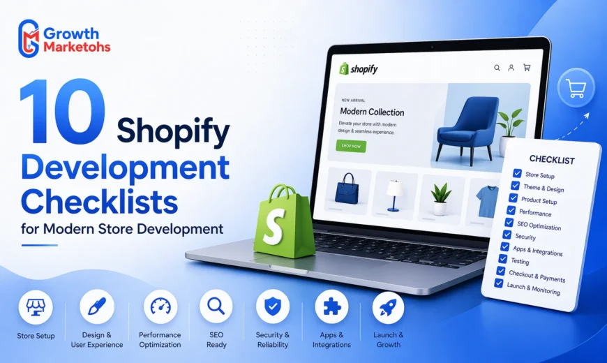 Get hands shopify store development checklist