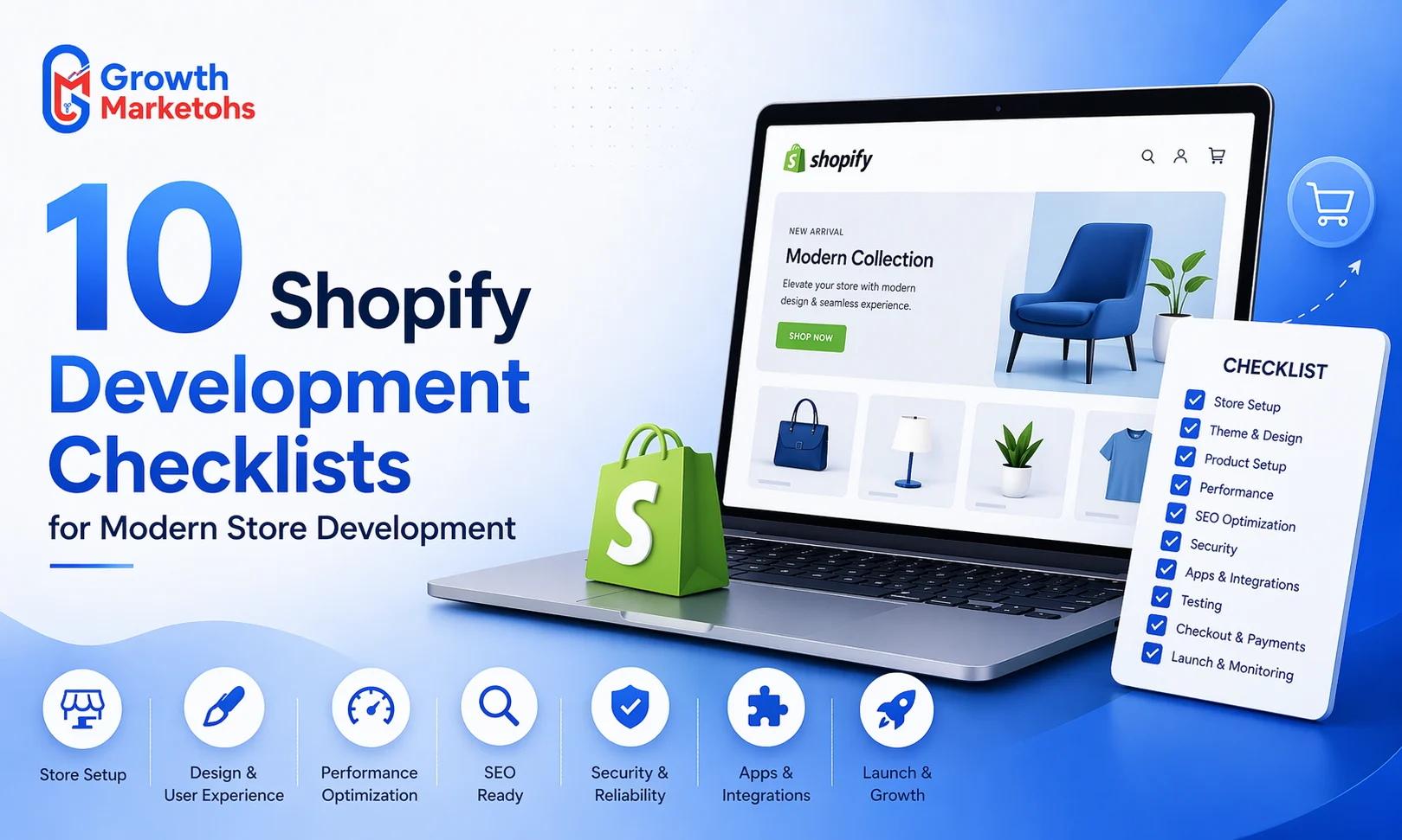 Get hands shopify store development checklist