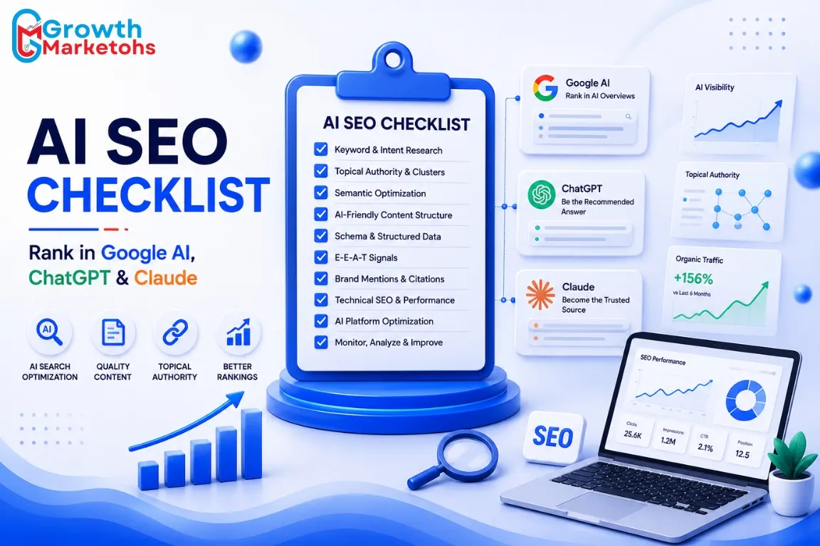 AI SEO Checklist: Rank in Google AI, ChatGPT & Claude